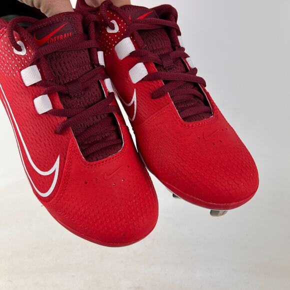 Nike Hyperdiamond fast pitch softball cleats women’s 7.5 red white NEW no box - Picture 9 of 11